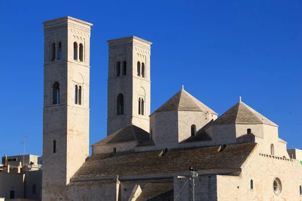 Molfetta Město Apulii Itálie Katedrála Svatého Conrada Bavorska Apuliánský Románský — Stock fotografie