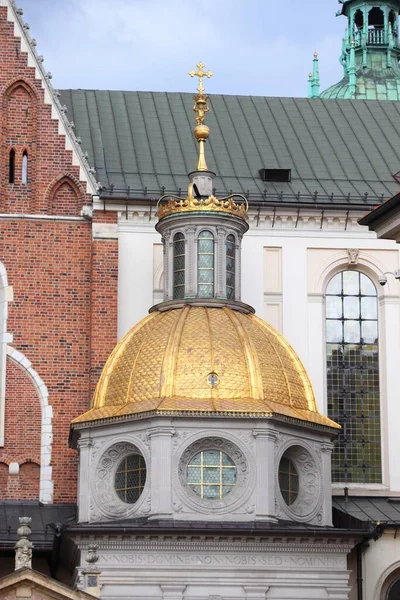 Cracóvia Cidade Polónia Catedral Wawel Basílica Arquicatedral Real Castelo Wawel — Fotografia de Stock