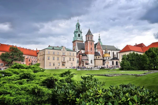 Cracovie Pologne Cathédrale Wawel Cathédrale Royale Basilique Château Wawel — Photo