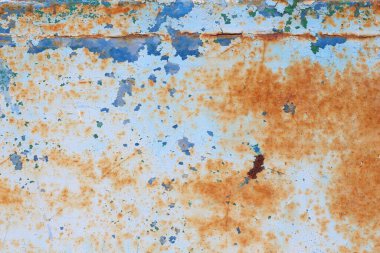 Grunge 'un geçmişi. Eski metal yüzey. Çizilmiş paslı arkaplan dokusu.