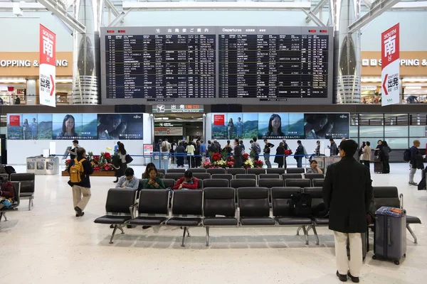 Tokio Japan Dezember 2016 Passagiere Warten Flughafen Narita Tokio Japan — Stockfoto