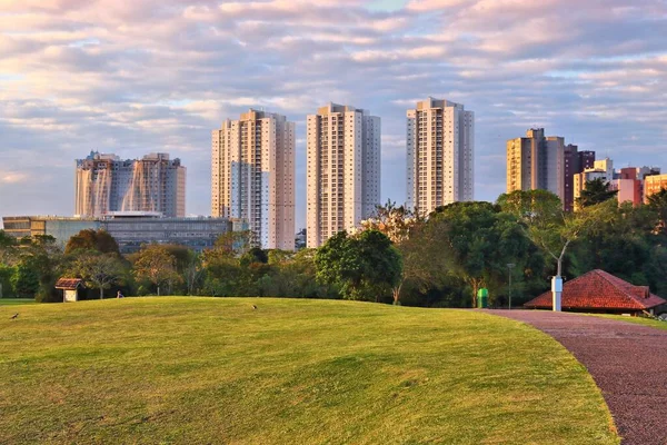 Curitiba Brazylia Panorama Miasta Widziana Ogrodów Botanicznych — Zdjęcie stockowe