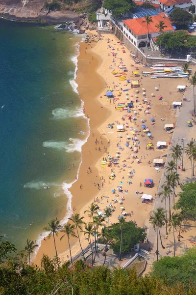 Brezilya Rio Janeiro Vermelha Plajlı Hava Manzarası — Stok fotoğraf