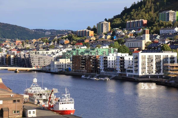 Bergen City Norvegia Paesaggio Urbano Solheim Nord Più Quartiere Residenziale — Foto Stock