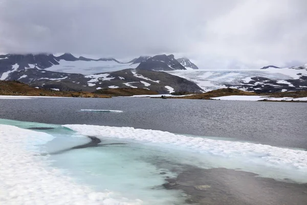 Gletsjerlandschap Noorwegen Natuur Jotunheimen Bergen Zomer Landschap Smorstabbreen Gletsjer Ook — Stockfoto