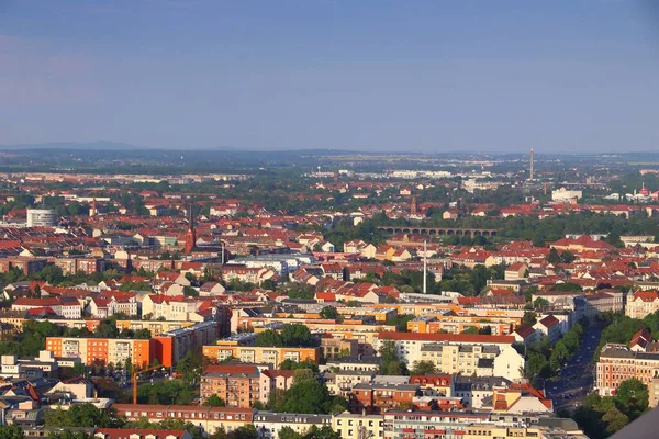 Leipzig Sachsen Stadtbild Mit Neustädter Und Neuschönefelder Wohngebieten — Stockfoto