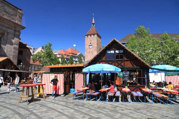 Nürnberg Mai 2018 Die Menschen Besuchen Die Spargeltage Nürnberg Spargeltage — Stockfoto