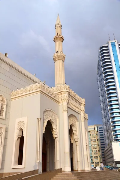 Meczet Noor Sharjah City Zjednoczone Emiraty Arabskie Zea — Zdjęcie stockowe
