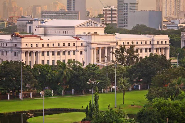 Město Manila Filipíny Letecký Pohled Národním Muzeem — Stock fotografie