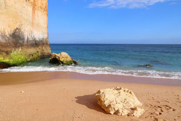 Strand Van Benagil Praia Benagil Algarve Portugal — Stockfoto