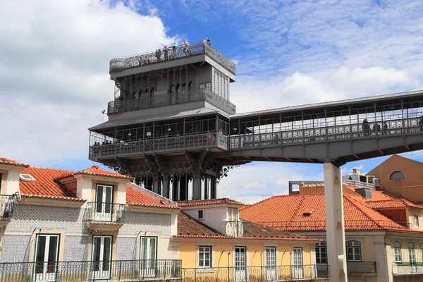 Výtah Santa Justa Lisabonu Portugalsku — Stock fotografie