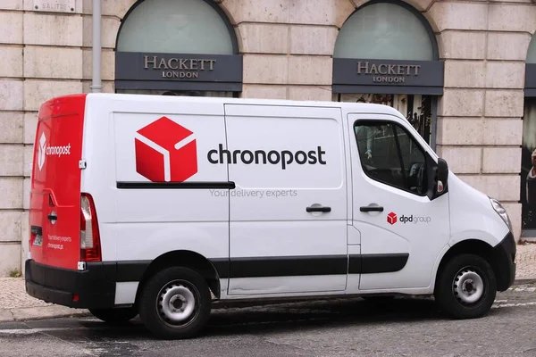 Lisbon Portugal 2018 Június Chronopost Delivery Van Lisszabonban Portugáliában Chronopost — Stock Fotó