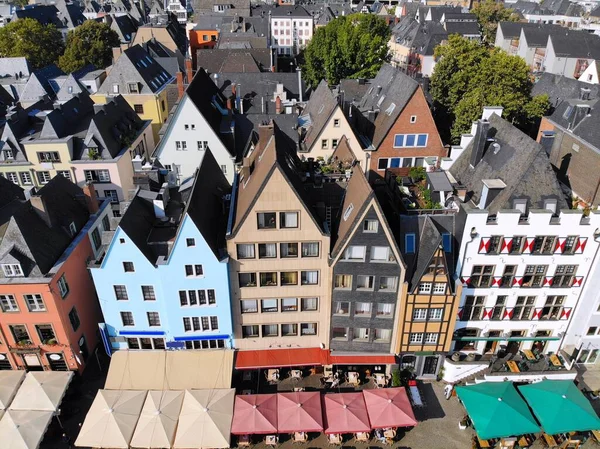 Cologne City Germany Aerial View Innenstadt Part Altstadt — Stock Photo, Image
