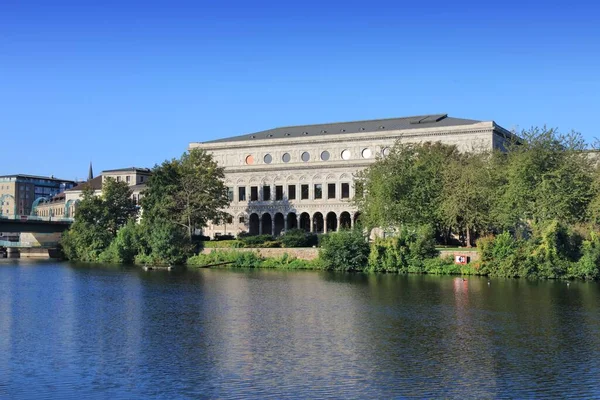 Muelheim an der Ruhr city in Germany. Stadthalle Kongre Merkezi ve Etkinlik Merkezi.