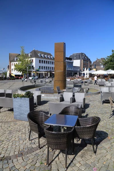 Mönchengladbach September 2020 Menschen Besuchen Den Alten Markt Mönchengladbach Einer — Stockfoto