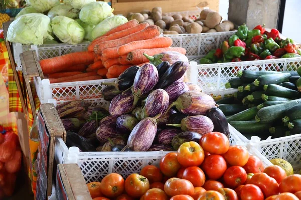 Marché Alimentaire Guadeloupe Légumes Des Caraïbes — Photo
