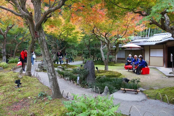 Kyoto Ιαπωνια Νοεμβριου 2016 Άνθρωποι Επισκέπτονται Τους Κήπους Του Ναού — Φωτογραφία Αρχείου