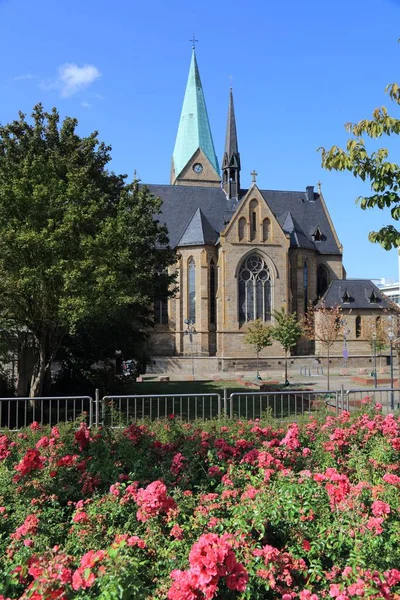 Wattenscheid Distrito Bochum Alemania Iglesia San Gertrud Von Brabant Santa —  Fotos de Stock