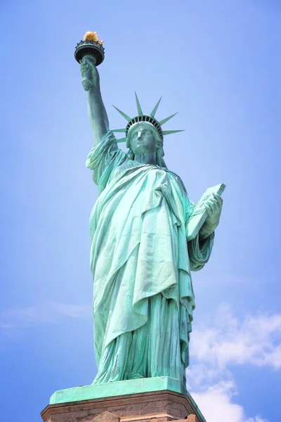 Freiheitsstatue New York City Nationales Wahrzeichen Der Usa — Stockfoto