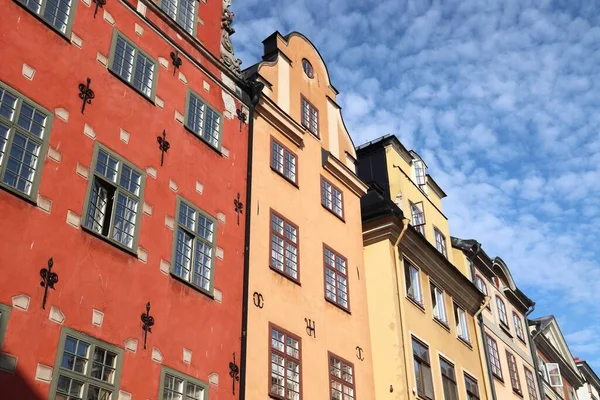 Stockholm Stortorget Piazza Della Città Vecchia Punto Riferimento Stoccolma Svezia — Foto Stock