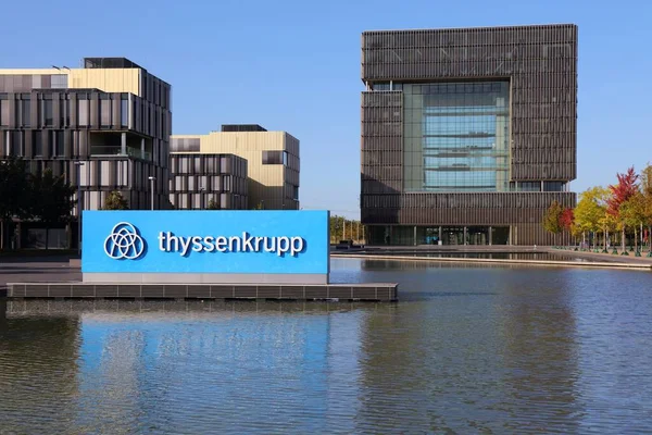 Essen Germany September 2020 Thyssenkrupp Company Headquarters Essen Germany Thyssenkrupp — Stock Photo, Image