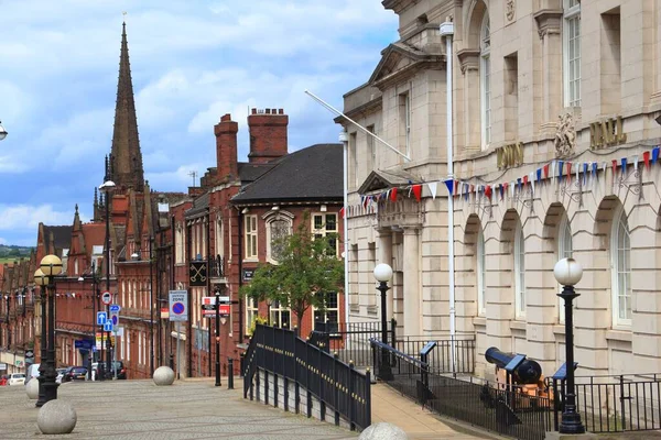 Rotherham Велика Британія July 2016 Street View Ротергемі Велика Британія — стокове фото