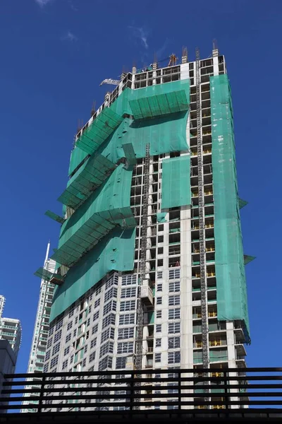 Tall Building Construction Generic City Skyscraper Development Manila Philippines — Stock Photo, Image