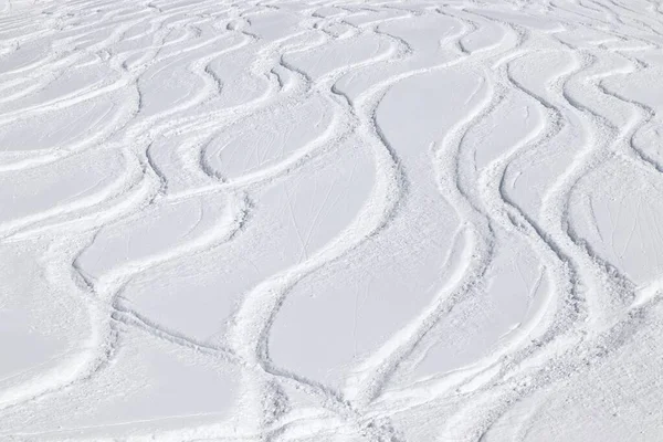 Piste Esqui Mayrhofen Áustria Estância Esqui Região Tirol Neve Fresca — Fotografia de Stock