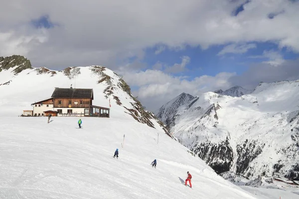 Hintertux Austria Marzo 2019 Apres Esquí Estación Esquí Del Glaciar — Foto de Stock