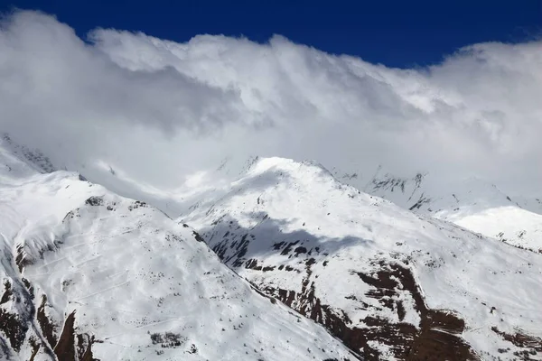 Alpes Franceses Esquiando Nieve Invierno Estación Esquí Valloire Europa — Foto de Stock