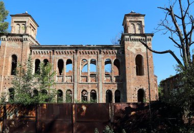 Bulgaristan 'ın Vidin Sinagogu. Terk edilmiş dini bina. Avrupa simgeleri.
