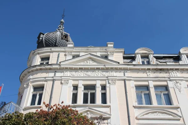 Vidin Bulgarien Altes Mehrfamilienhaus Wohnarchitektur Außen — Stockfoto