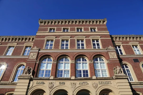 Ciudad Duisburg Alemania Edificio Del Tribunal Distrito Alemán Landgericht Amtsgericht — Foto de Stock