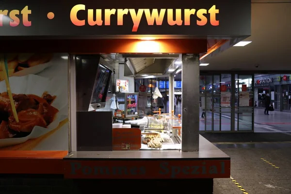 Duisburg Deutschland September 2020 Currywurst Fastfood Duisburg Currywurst Ist Eine — Stockfoto