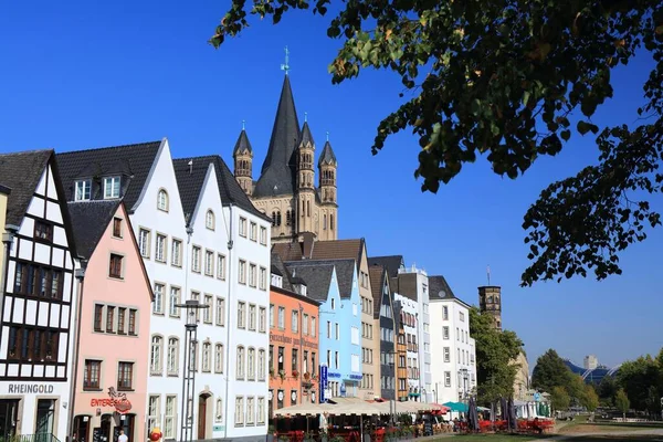 Cologne Germany September 2020 Architecture Frankenwerft Embankment Cologne Germany Cologne — Stock Photo, Image