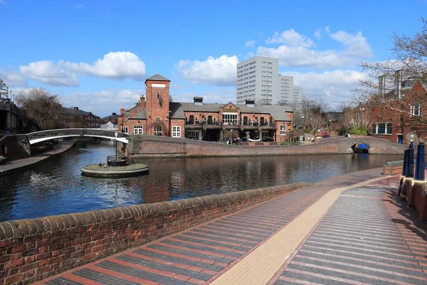 Birmingham Fazeley Canal Roundabout Birmingham — Stock Photo, Image