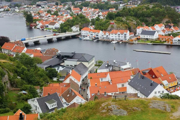 Hafenstadt Mandal Kreis Vest Agder Norwegen — Stockfoto