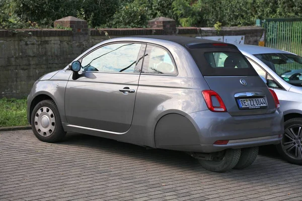 Dortmund Allemagne Septembre 2020 Fiat 500 Ellenator Bizarre Voiture Modifiée — Photo