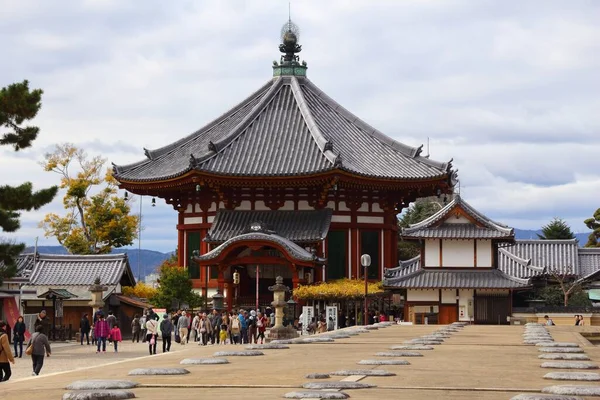 Nara Japonsko Listopadu 2016 Turisté Navštíví Chrám Kofuku Japonském Nara — Stock fotografie