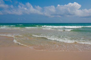 Kıyı şeridi boş deniz ve plaj arka plan