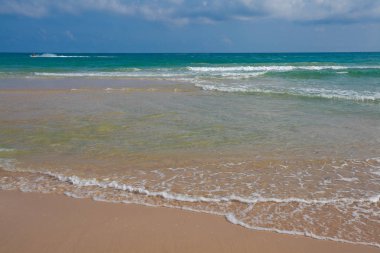 Kıyı şeridi boş deniz ve plaj arka plan