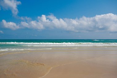 Kıyı şeridi boş deniz ve plaj arka plan