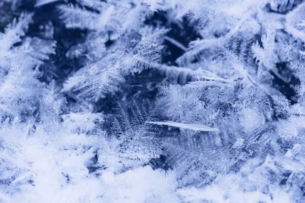 Abstrakt bakgrund med snöflingor - flingor av snö — Stockfoto