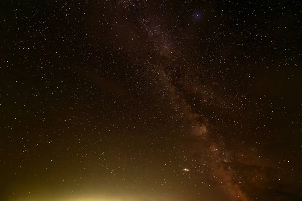 Láctea Galáxia Com Estrelas Poeira Espacial Luz Solar Universo — Fotografia de Stock