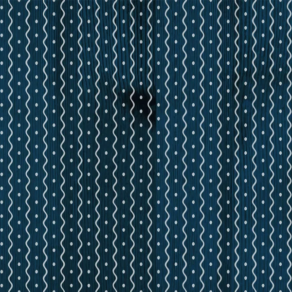 La texture en bois bleu avec motif ethnique — Image vectorielle