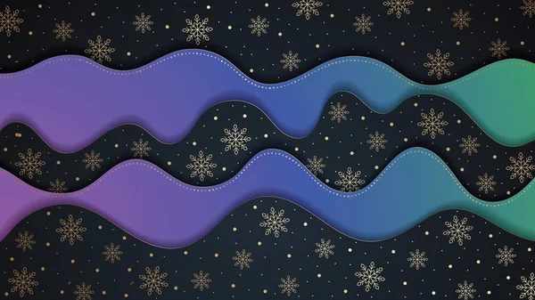 Ez a karácsonyi világos háttér-hullámok. — Stock Vector