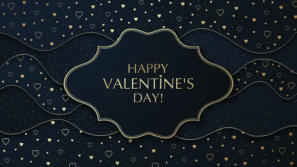 The Valentine s Day cut paper effect background — Stockový vektor