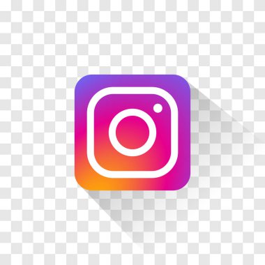 İzole Instagram logosunu görmeniz gerekir. Vektör çizim. Instagram simgesi.