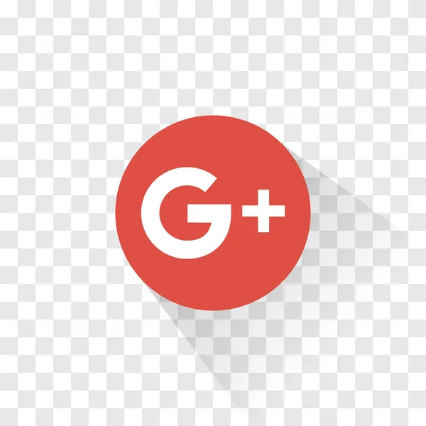 孤立した Google プラスのロゴ。ベクトルの図。Google プラス記号のアイコン. — ストックベクタ