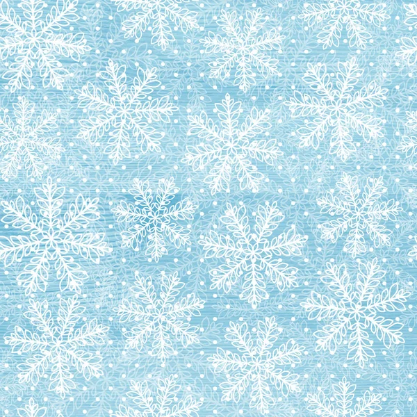 This is a winter textured background with snowflakes. — Stock Vector